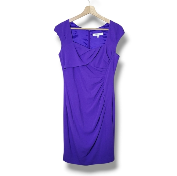 LK Bennett Dresses & Skirts - LK Bennett Violet Sheath Cocktail Dress Size 8 Quiet Luxury